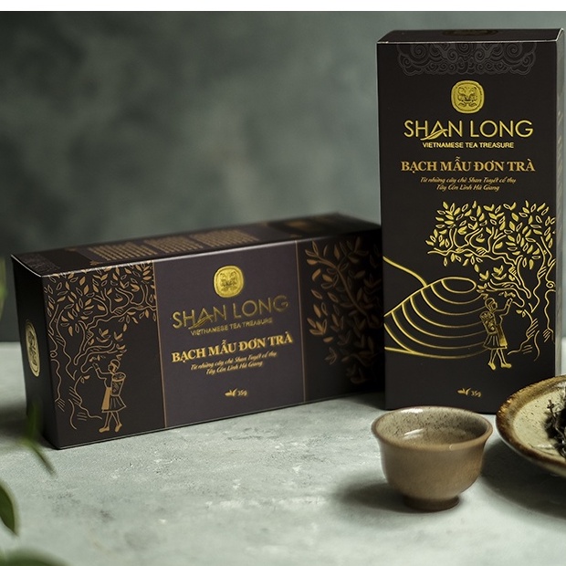 Bạch Mẫu Đơn Trà Shan Tuyết Cổ Thụ Cao Cấp Premium White Peony Tea Hộp 35g ShanLong - SL005
