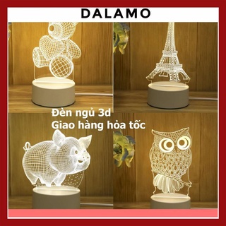 Đèn ngủ 3d led nhiều mẫu hình cực đẹp lamp 3d dalamo