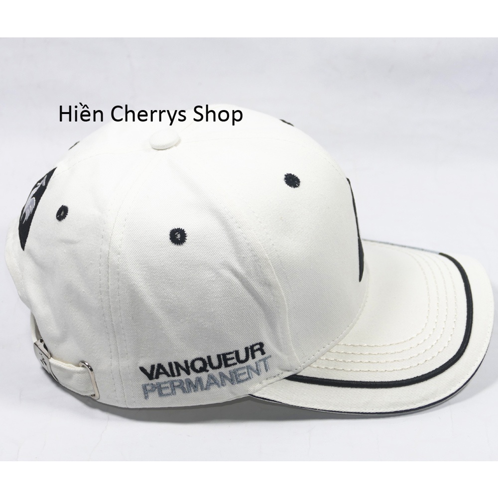 Nón kết KaKi thêu hình Con Gà kiêu LE CO SPO cao cấp, khóa gài - Kiểu dáng thời trang cá tính thích hợp cả nam và nữ.