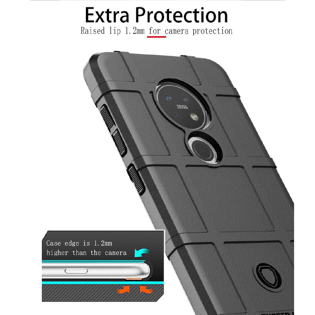 Ốp điện thoại TPU silicone mềm chống sốc cho Nokia 7.2