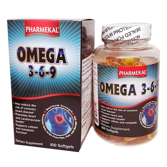 Viên uống Viên Dầu Cá Omega 369 Pharmekal 100 viên