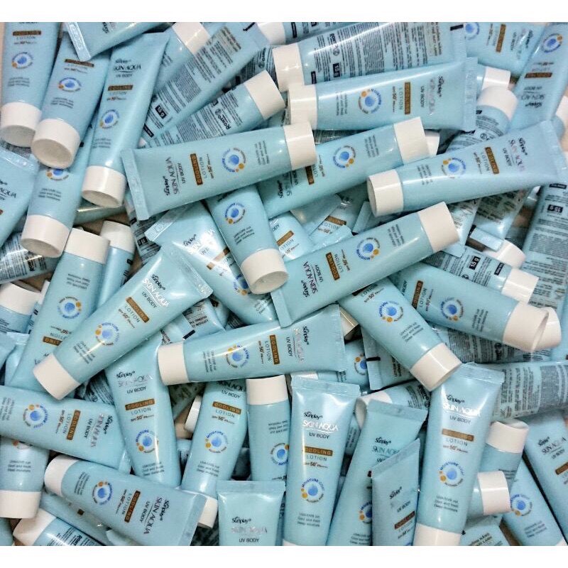 Kem chống nắng dưỡng thể trắng mịn Sunplay Skin Aqua UV Body Whitening Lotion &amp;Cooling LotionSPF 50+ PA++++,15g