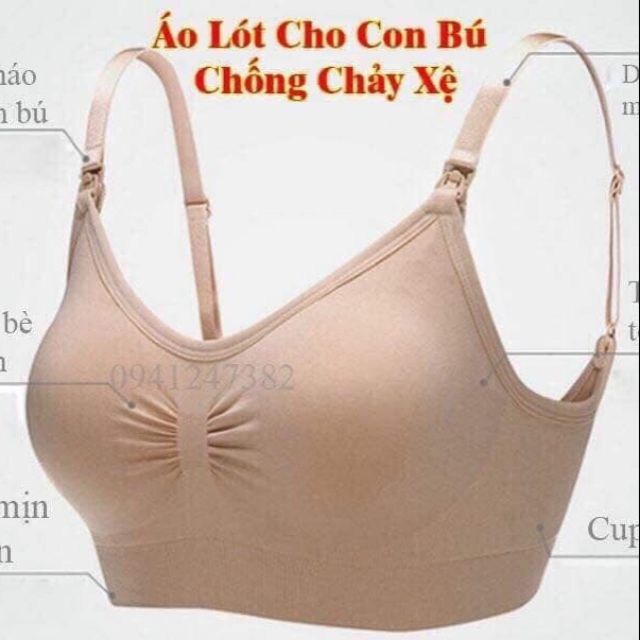 Áo nót cho con bú chống chảy xệ