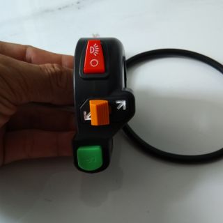 Bộ Công tắc đèn xi nhan kèn lắp ghi đông 22mm dùng xe máy điện xe mô tô