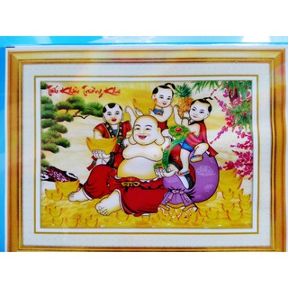 Tranh đính đá phật di lặc yn5098