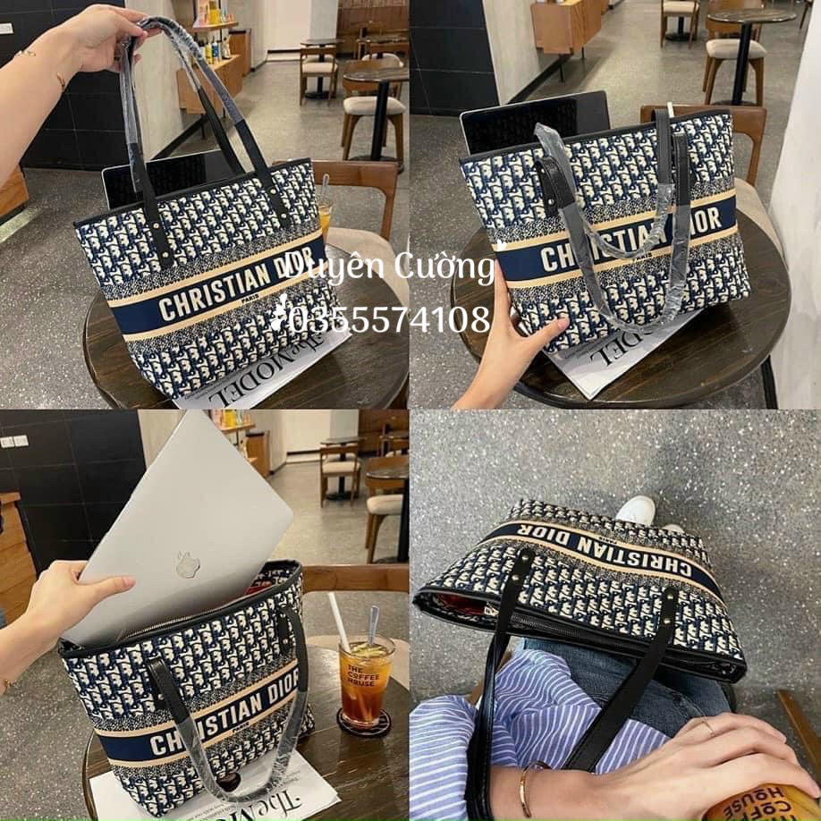 TÚI CÔNG SỞ ĐEO VAI SỌC CHỮ NGANG CHI-RISTIAN DI-OR MẪU MỚI SHOP DUYÊN CƯỜNG