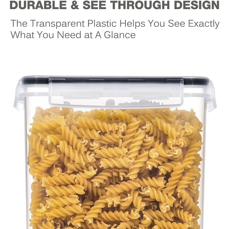 Bộ 2 Hộp Đựng Thực Phẩm Khô Dung Tích 6.5L Có Nắp Đậy Tiện Dụng