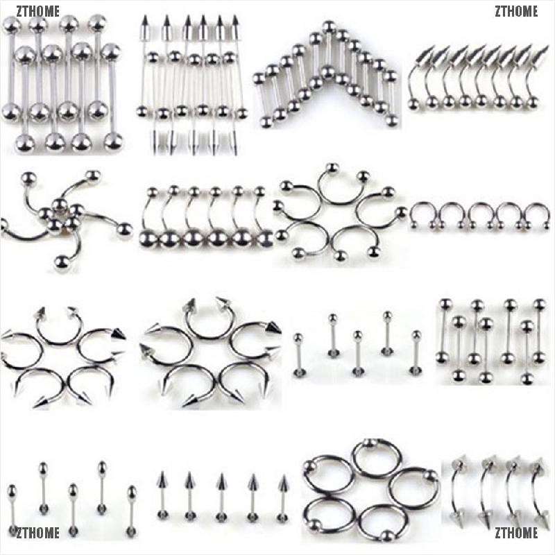 85 Khuyên Xỏ Cơ Thể Thời Trang Bằng Thép Không Gỉ