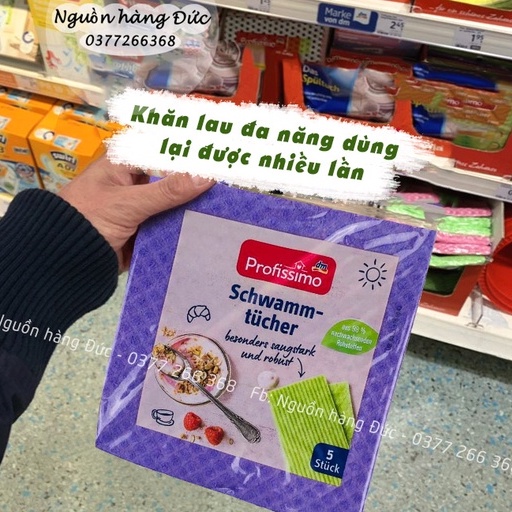 Khăn Lau Siêu thấm hút, dùng nhiều lần Đa năng PROFISSIMO Siêu sạch - Khăn lau bếp