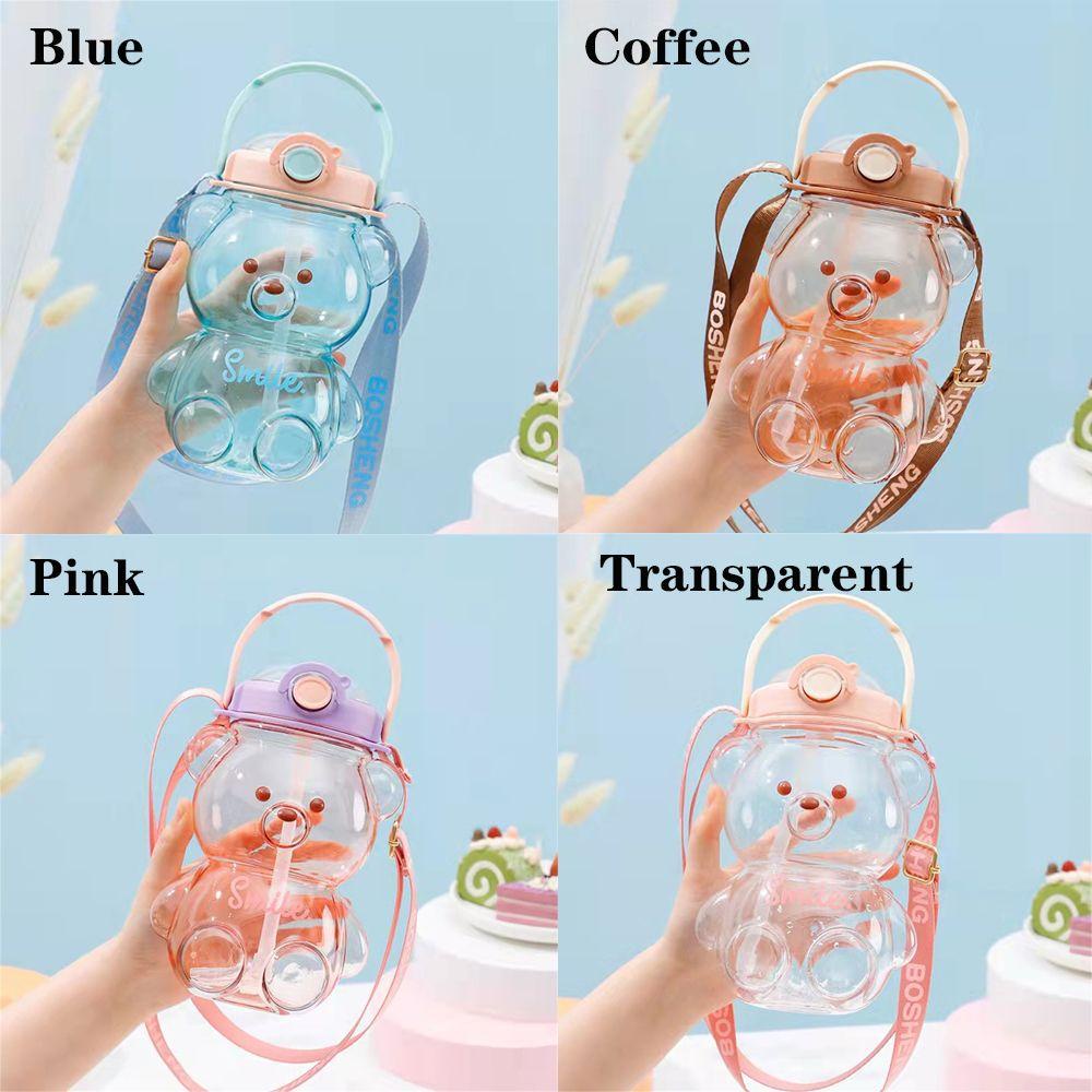 WATTLE Bình Nước Thể Thao 1000ML Họa Tiết Hoạt Hình Xinh Xắn Dành Cho Bé