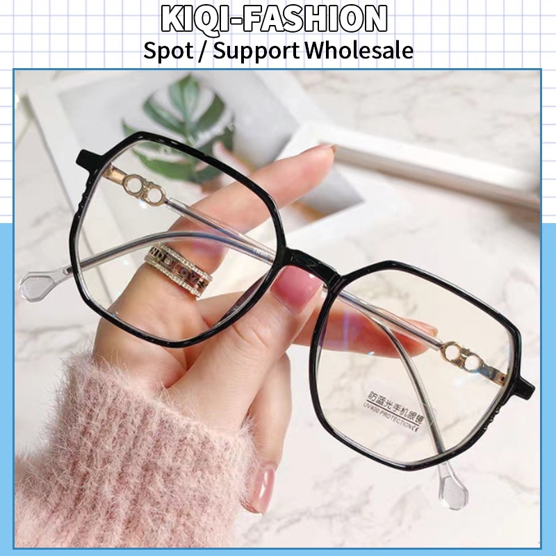 (KIQI-FASHION) COD Kính Vuông Lớn Chống Bức Xạ Thời Trang Hàn Quốc Chất Lượng Cao Cho Nam Nữ