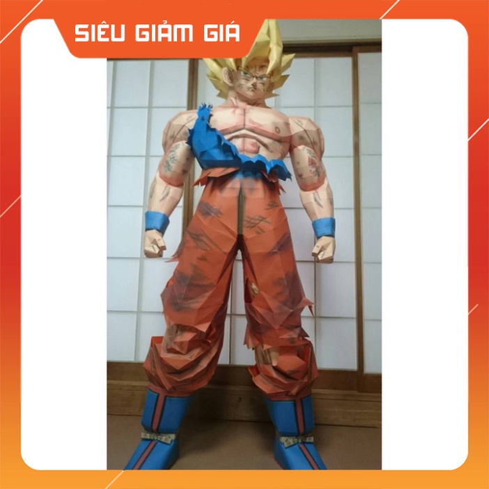 Bộ kit mô hình giấy 3d Songoku - Kakalot cỡ lớn Dragonball figures mô hình bảy viê