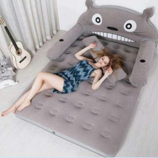 GIƯỜNG HƠI 1 TẦNG  loại to 1m5 HÌNH THÚ KÈM BƠM ĐIỆN + GỐI + MIẾNG DÁN