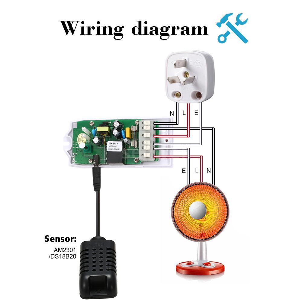 SONOFF TH16 16A/3500W Smart Wifi Switch Monitoring Temperature Humidity Wireless Home Automation Kit Works With Amazon A