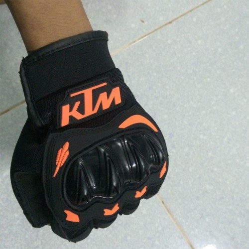(ĐƯỢC CHỌN MÀU) 2 Găng tay KTM cụt hở ngón có gù, bao tay đa năng  thể thao motor xe đạp xe máy phượt địa hình