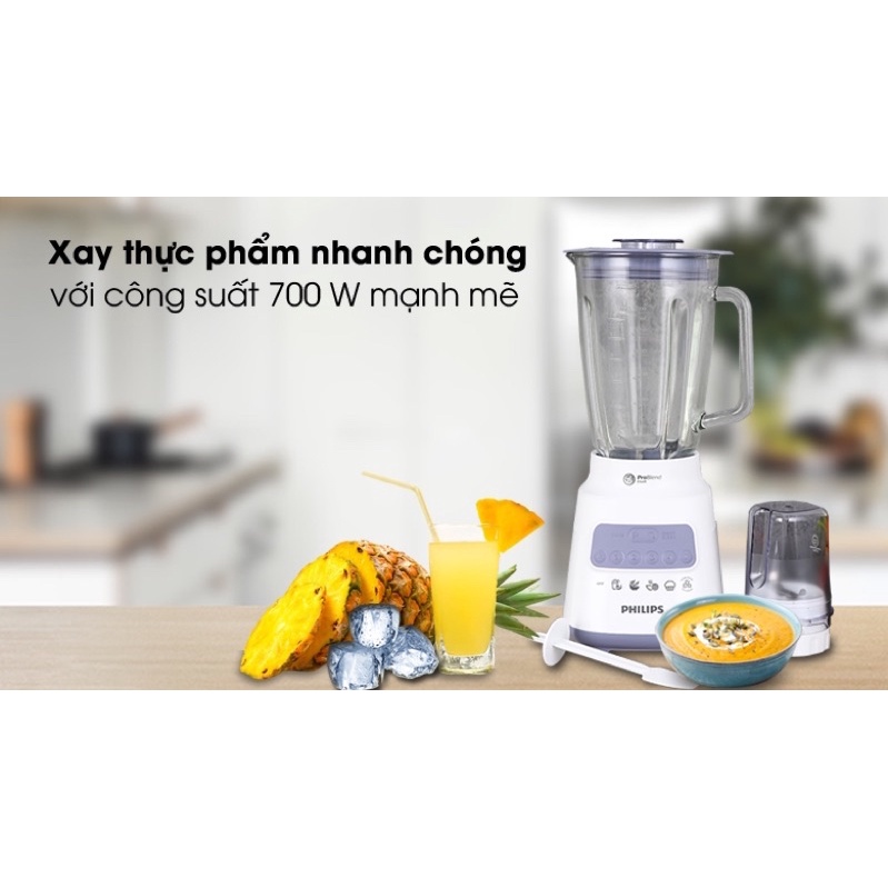Máy xay sinh tố Philips HR2221 | HR2222 | HR2223 [ Hàng chính hãng, bảo hành 12 tháng ]