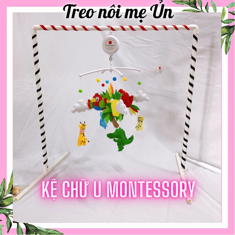 ☘️☘️☘️Kệ treo nôi chữ U montessory tiện dụng cho bé nằm giường