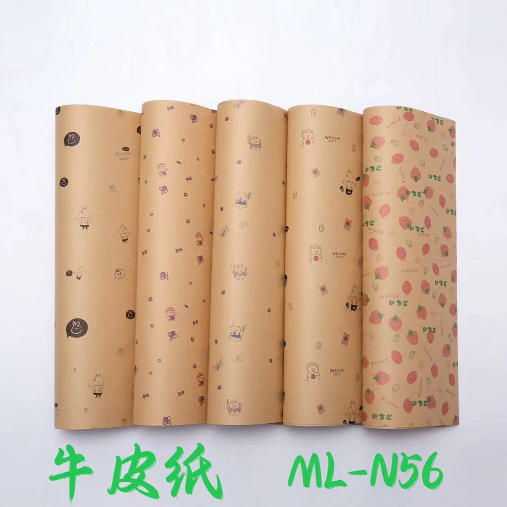 Sỉ Giấy gói quà kraft cực vintage - xấp 20 tờ - Brendo Store