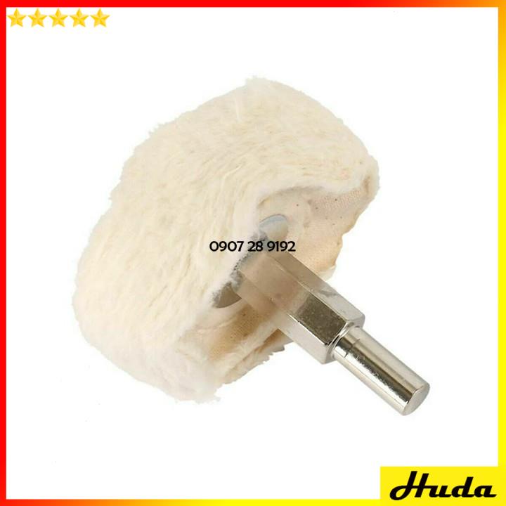 Chổi đánh bóng kim loại ⚡️FREESHIP⚡️ Đầu vải đánh bóng kim loại inox gắn máy khoan