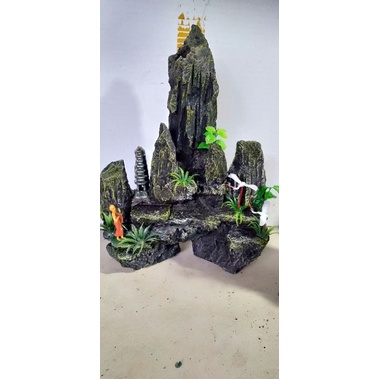 Hòn Non Bộ mini, núi đá bể cá có thác nước