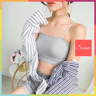 Áo bra thun gân (hàng loại đẹp 100%), ao bra ông, bra len tăm AL006