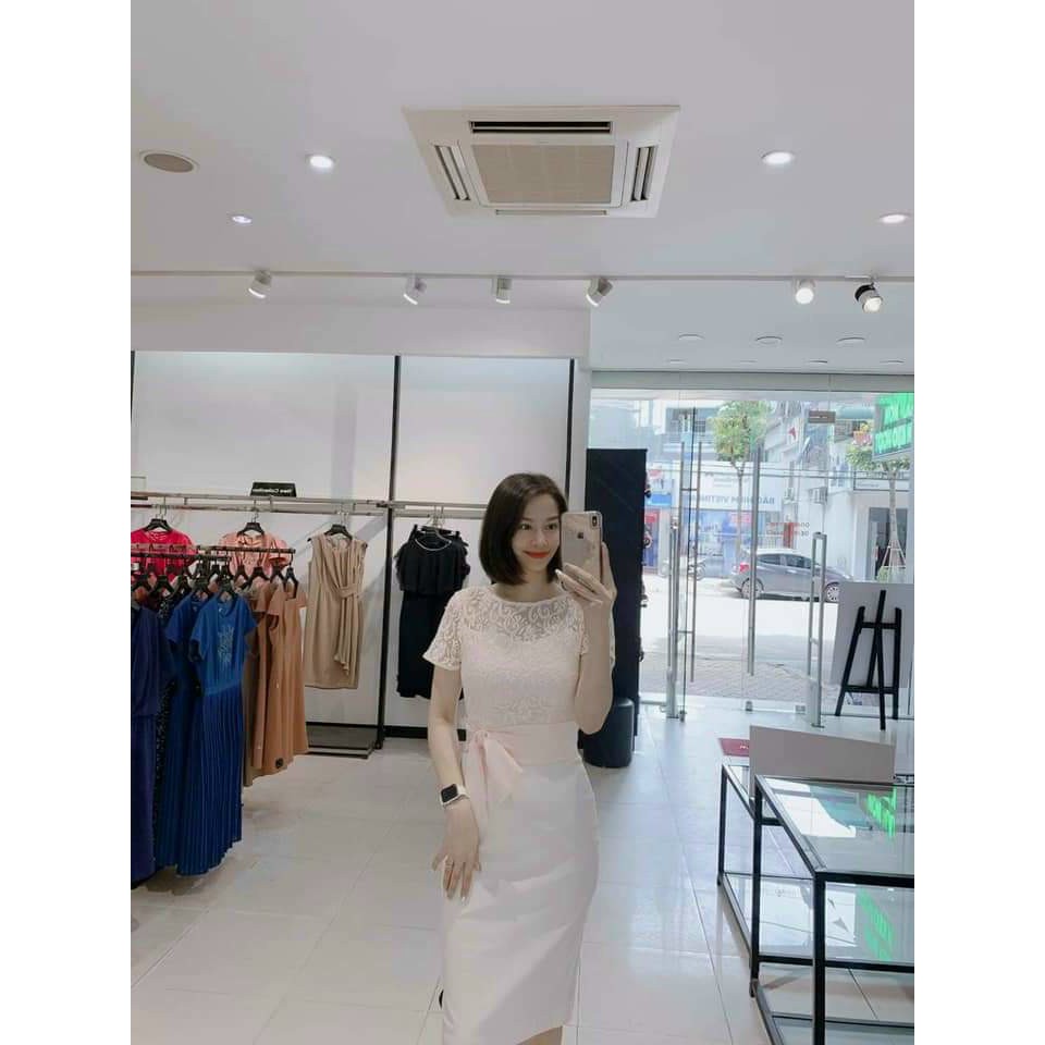Đầm bút chì phối ren hãng SEVEN.AM sale rẻ
