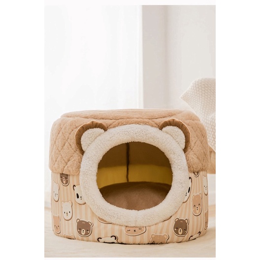 Ổ đệm tròn hình thú 2in1 cho pet cưng