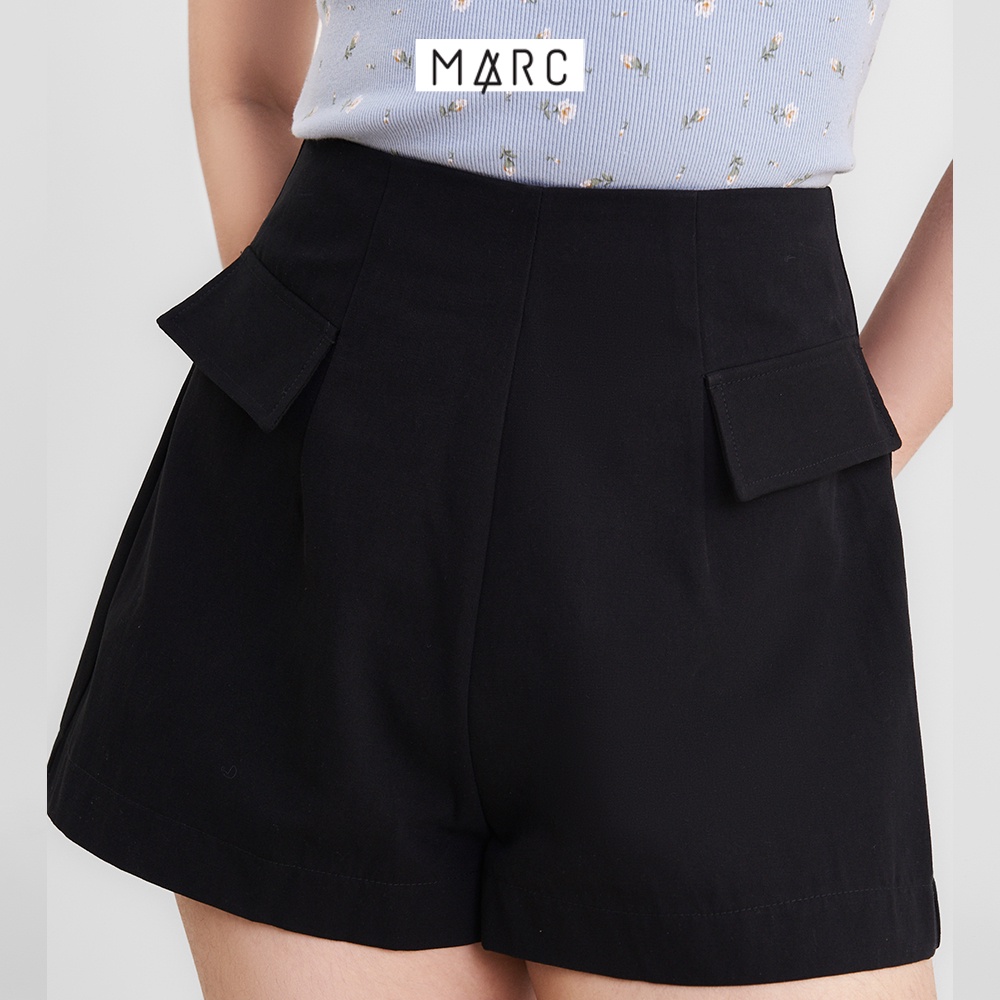 Quần nữ MARC FASHION short kaki lưng liền nhấn nắp túi