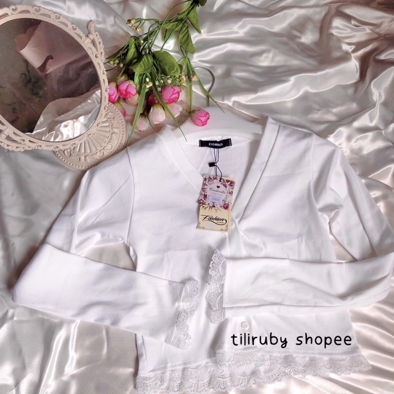 ÁO KHOÁC PHỐI REN CARDIGAN XINH XẮN | BigBuy360 - bigbuy360.vn
