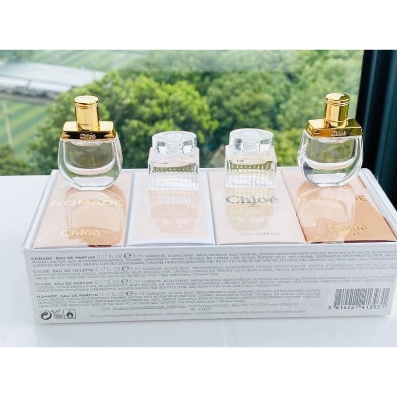 Set 4 chai nước hoa mini Chloe 5ml