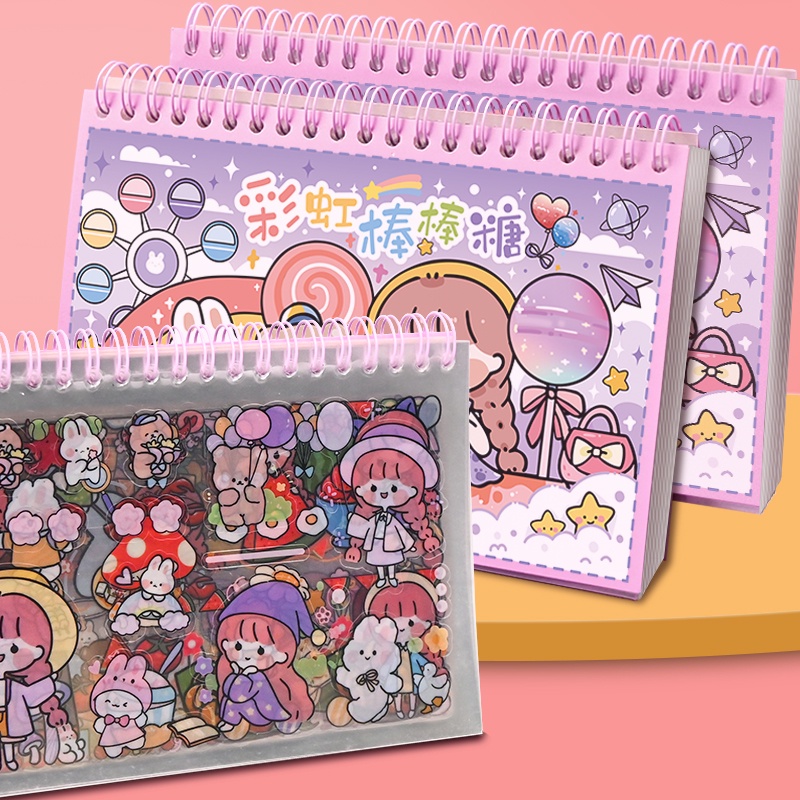 Set 50 Stickers  Sổ Sticker Hình Dán Trong Suốt  Sitker Cute Sticker Dán điện Thoại  Nhãn dán trẻ em