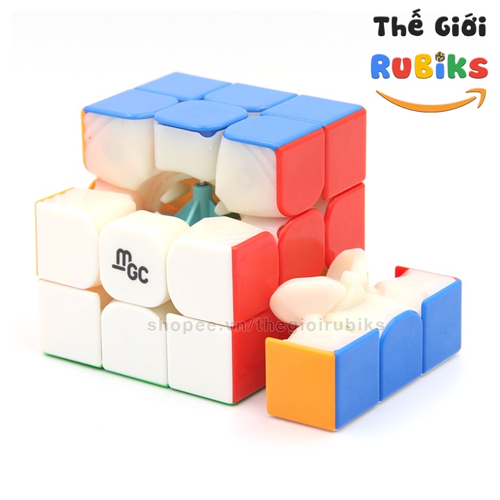 Rubik 3x3 YJ MGC 3 V2 M Có Nam Châm MGC3 Stickerless. Khối Lập Phương Rubic 3 Tầng Đồ Chơi Giáo Dục Thông Minh.