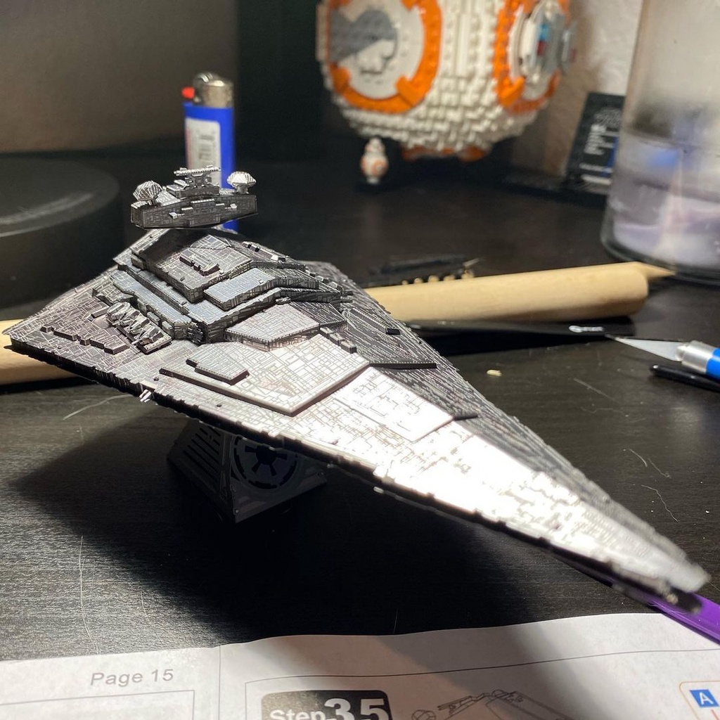 Mô Hình Kim Loại 3D Lắp Ráp Piececool Star Wars Imperial Star Destroyer [chưa ráp]