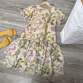 Váy hoa voan lụa
