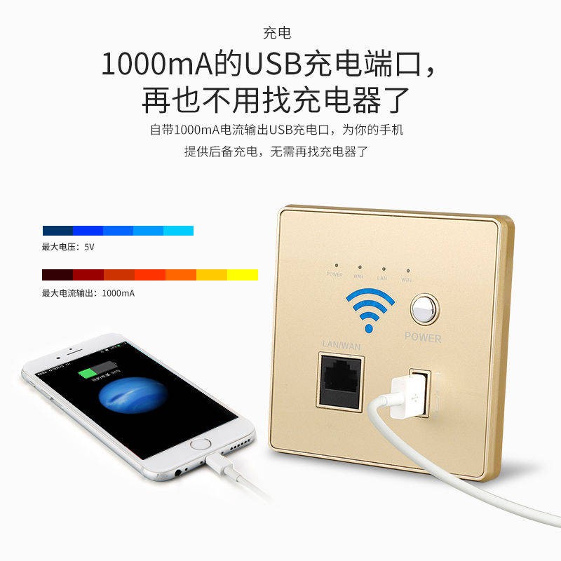 Tường thông minh bộ định tuyến Ổ cắm WiFi nâng cao ngôi nhà vào tường 86 không dây AP Bảng điều khiển AC Rơle