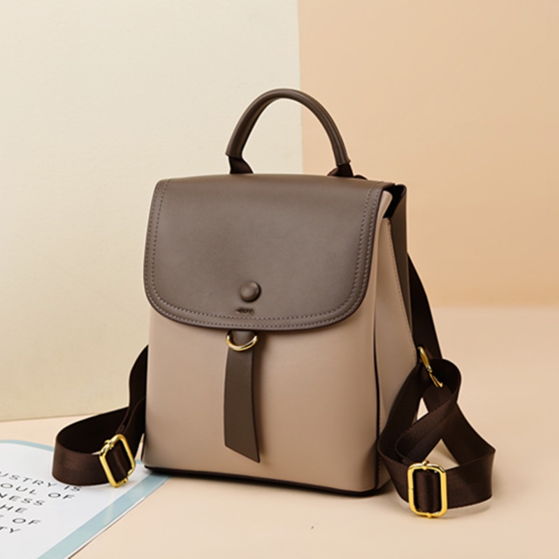 Mới Ba Lô Đeo Vai Phối Màu Tương Phản Thời Trang 2022 Cho Nữ