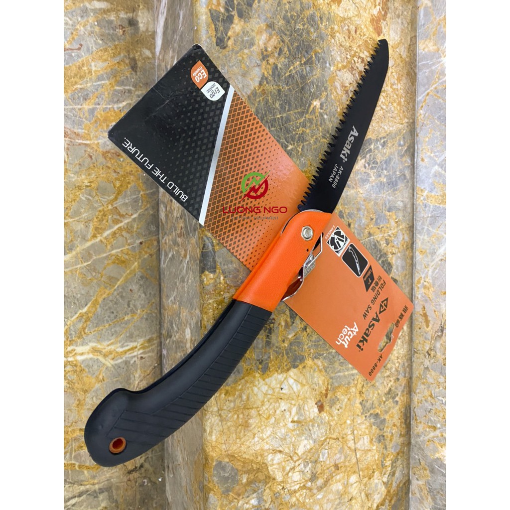 Cưa gỗ, cưa cành cầm tay cao cấp r - Cưa gỗ xếp gọn thép Nhật Asaki AK-8800