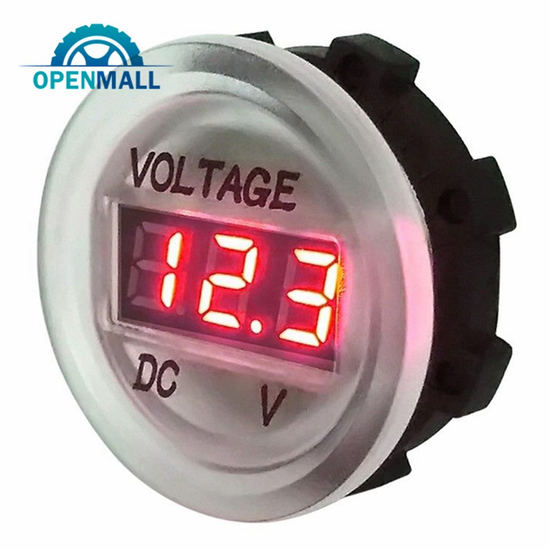 Vôn Kế Dc 5V-48V Màn Hình Led Cao Cấp Cho Xe Mô Tô