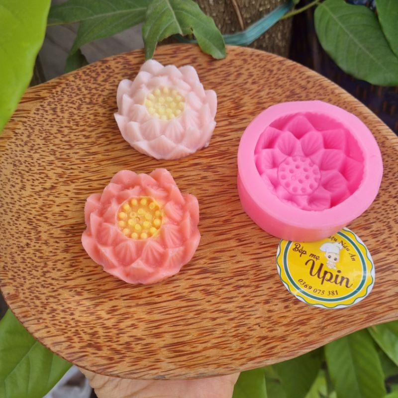 Khuôn Silicon Hoa Sen Nở 6cm