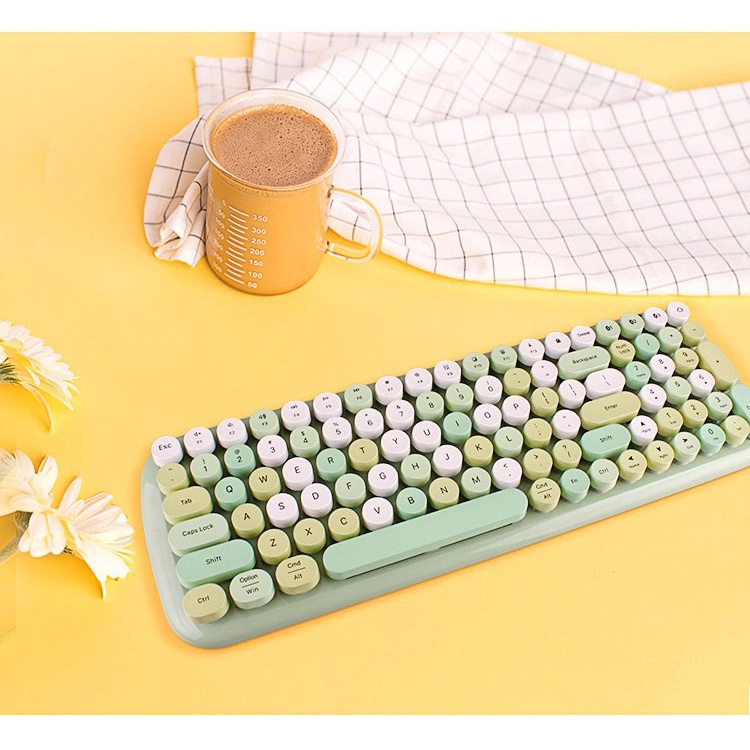 MOFII BT - Bàn phím Không dây Mofii BT 100 Phím Keycap Hình tròn Mini dành cho Điện thoại, máy tính, laptop, tivi