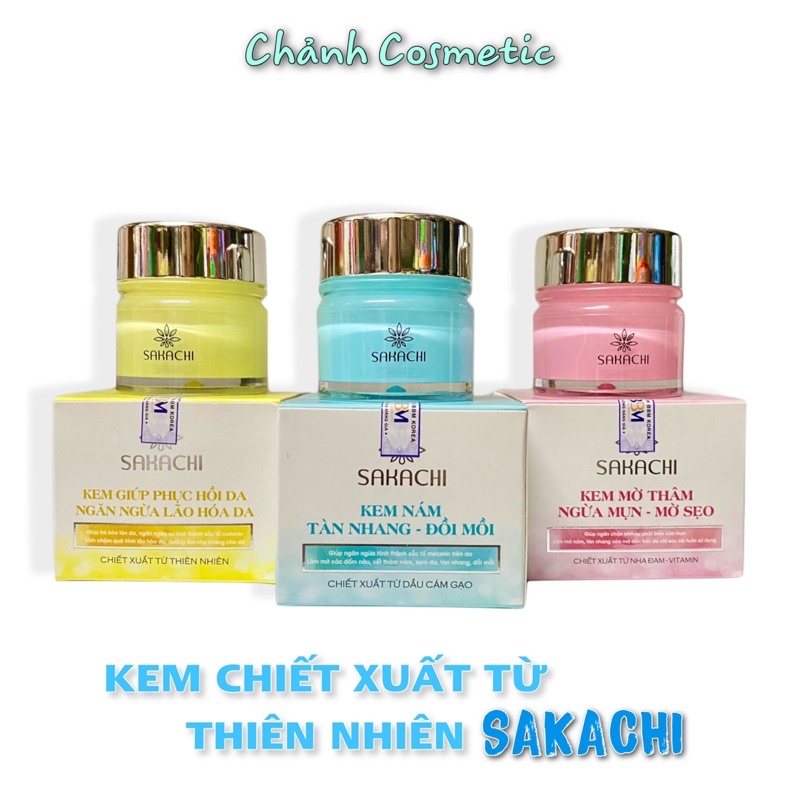 Kem Mờ Thâm - Ngừa Mụn - Mờ Sẹo Chiết Xuất Từ Nha Đam & Vitamin SAKACHI 30g