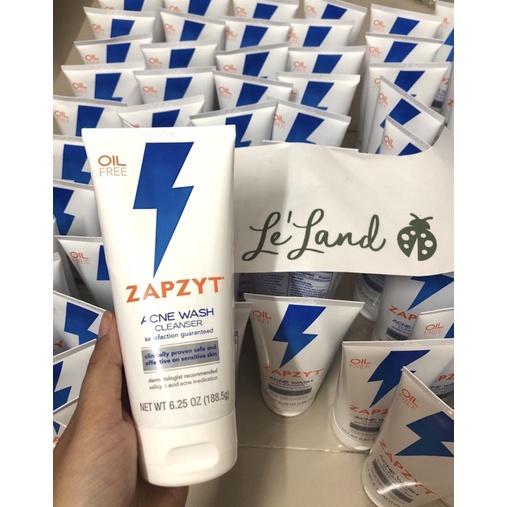 Zapzyt - Combo sữa rửa mặt và chấm mụn Zapzyt Maximum Strength 10% Benzoyl Peroxide Acne Treatment Gel