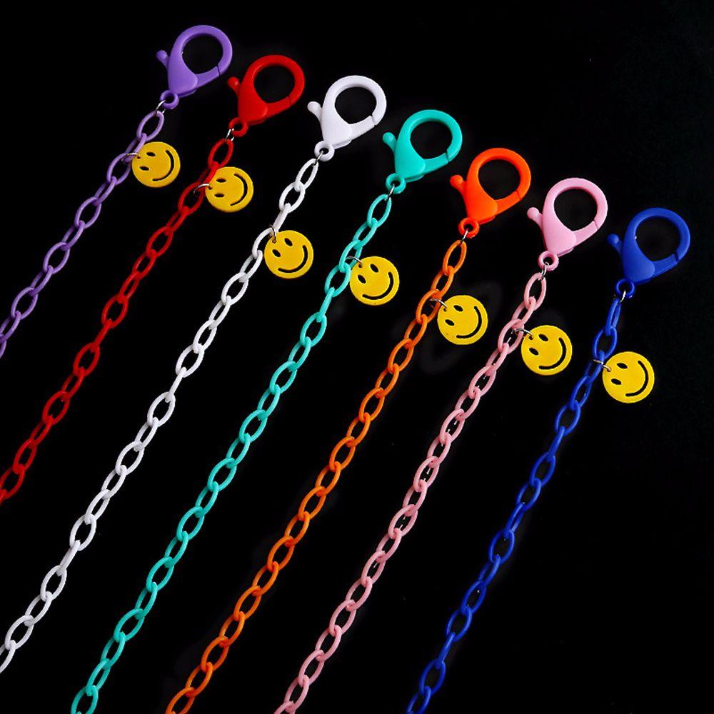 Dây Đeo Mắt Kính Bằng Nhựa Acrylic Màu Kẹo Họa Tiết Hoạt Hình Dễ Thương Cho Bé