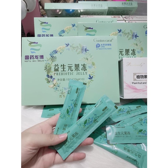 Thạch Hỗ Trợ Giảm Cân,Thải Mỡ Eo Slimming Prebiotic Jelly Hộp 10 Gói