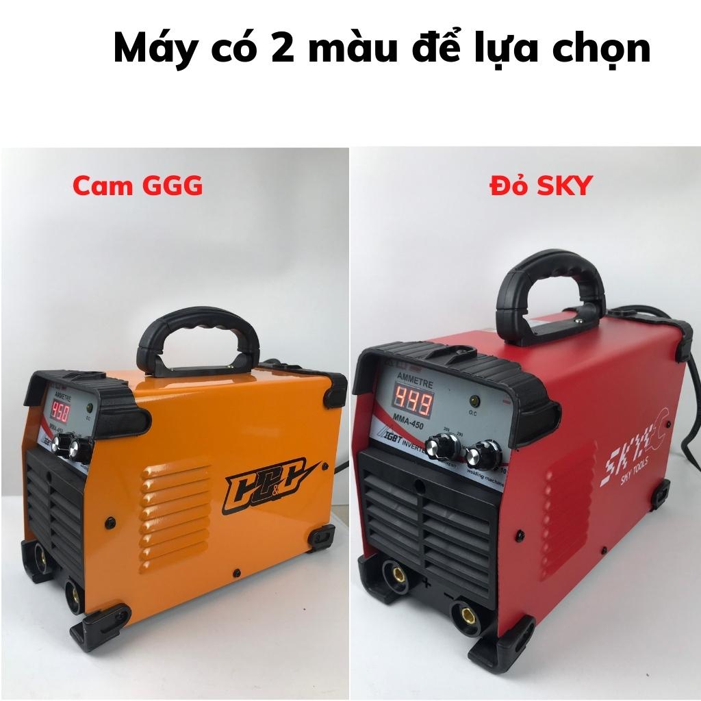 Máy hàn điện tử mini MMA450, hàn kéo que 1,6-3,2ly liên tục 80 que | Bảo hành 12 tháng