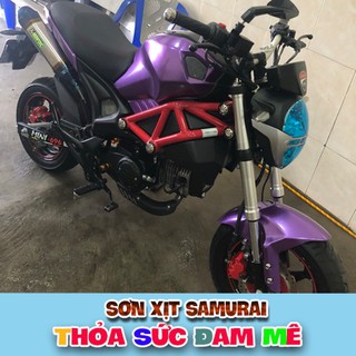 Chai sơn màu Tím 1142 Sơn xit Samurai .