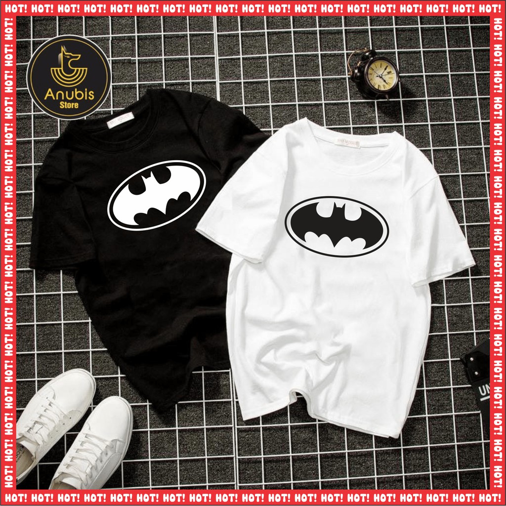 ÁO THUN UNISEX TRẮNG ĐEN SIÊU ANH HÙNG [7 MẪU] | BigBuy360 - bigbuy360.vn