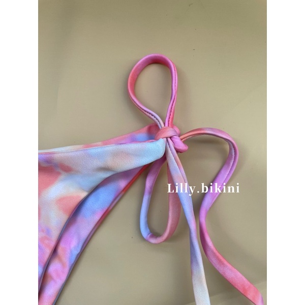 Bikini 2 mảnh basic set 3 mảnh vải loang hồng siêu xinh