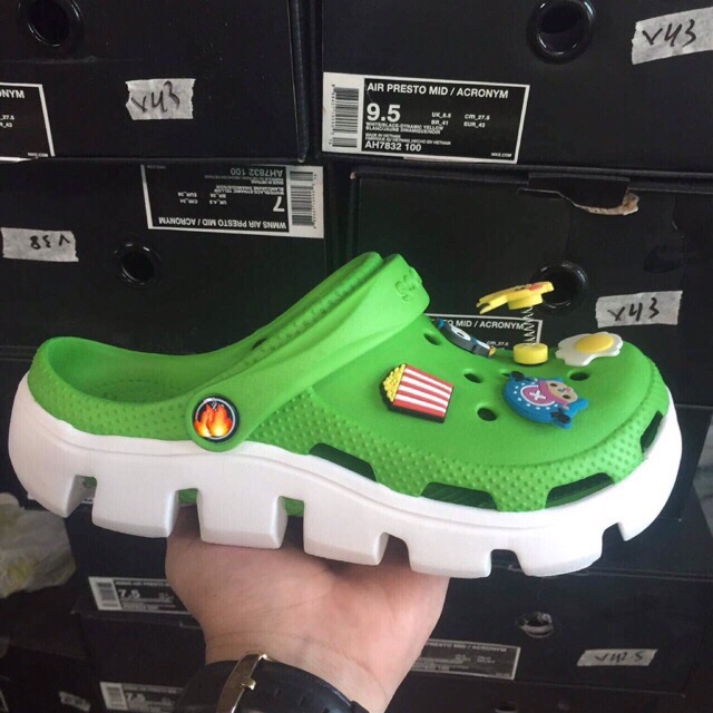 [Tặng 12 sticker + Hộp cá sấu] Sẵn Hàng đẹp nhất Dép Sục đi mưa Sẵn 25 màu Nam Nữ | BigBuy360 - bigbuy360.vn