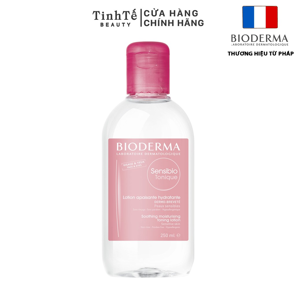 Dung dịch cân bằng dưỡng ẩm và làm dịu da Bioderma Sensibio Tonique 250ml